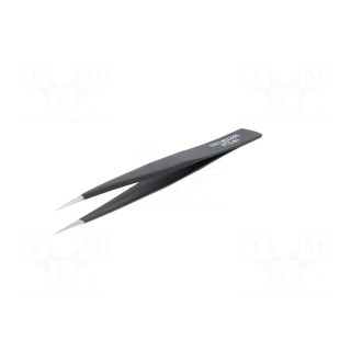Tweezers | Blade tip shape: sharp | Tweezers len: 125mm | ESD
