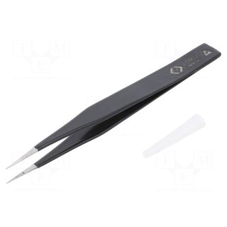 Tweezers | Blade tip shape: sharp | Tweezers len: 127mm | ESD