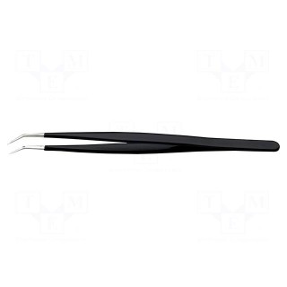 Tweezers | Blade tip shape: sharp | Tweezers len: 155mm | ESD