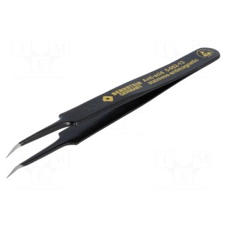 Tweezers | non-magnetic | Blade tip shape: bent | ESD