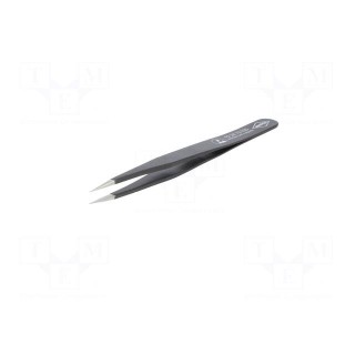 Tweezers | non-magnetic | Blade tip shape: rounded | ESD