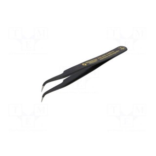 Tweezers | non-magnetic | Blade tip shape: sharp, bent | ESD