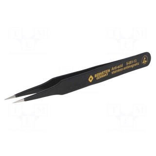 Tweezers | non-magnetic | Blade tip shape: sharp | ESD