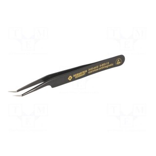 Tweezers | non-magnetic | Blade tip shape: sharp,bent | ESD