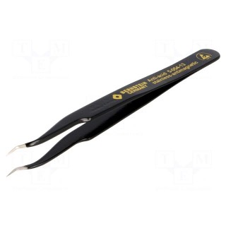 Tweezers | non-magnetic | Blade tip shape: sharp,bent | ESD