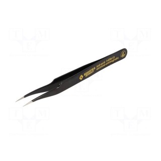 Tweezers | slighty bent,non-magnetic | Blade tip shape: sharp