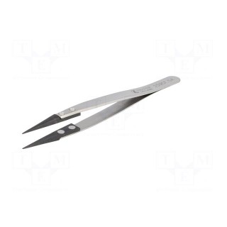 Tweezers | strong construction | Blades: straight,narrow | ESD