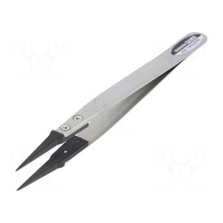 Tweezers | Tipwidth: 0.4mm | Blade tip shape: sharp | Blades: narrow