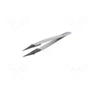 Tweezers | Tip width: 0.4mm | Blade tip shape: sharp | ESD