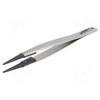 Tweezers | Tip width: 1.8mm | Blade tip shape: rounded | ESD