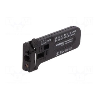 Stripping tool | Øcable: 0.12÷0.4mm | 26AWG÷36AWG | Wire: round | ESD