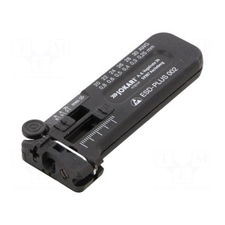 Stripping tool | Øcable: 0.25÷0.8mm | Wire: round | ESD | ESD-PLUS