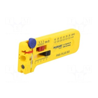 Stripping tool | Øcable: 0.3÷1mm | Wire: round | Tool length: 102mm