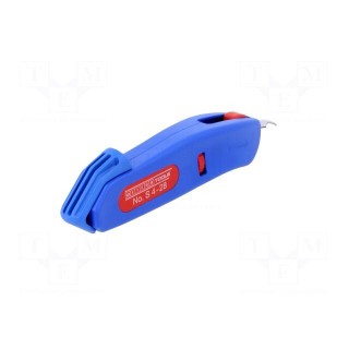 Stripping tool | Øcable: 4÷28mm | Wire: round | Tool length: 145mm