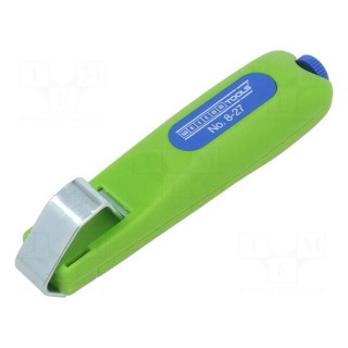 Stripping tool | Øcable: 8÷28mm | Wire: round | Tool length: 140mm