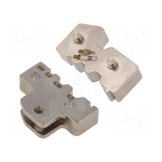 Crimping jaws | fiber optics connectors | 3mm2,4.95mm2,6.5mm2