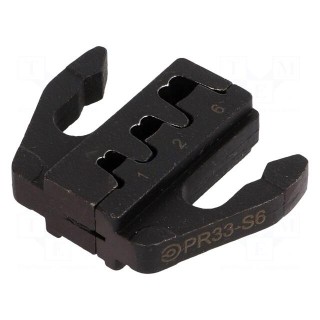 Crimping jaws | non-insulated terminals | 0.5÷6mm2 | 20AWG÷10AWG