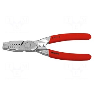 Tool: for crimping | insulated connectors | 0.25÷2.5mm2