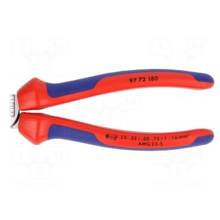 Tool: for crimping | insulated solder sleeves | 0,25÷16mm2