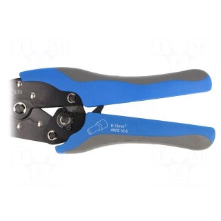 Tool: for crimping | insulated terminals | 6÷16mm2
