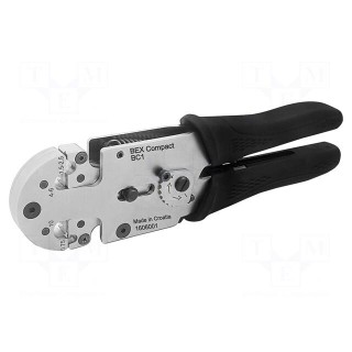 Tool: for crimping | non-insulated terminals | 16AWG÷8AWG | 198mm