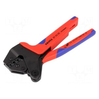 Tool: for crimping | non-insulated terminals 4,8mm | 0.5÷6mm2