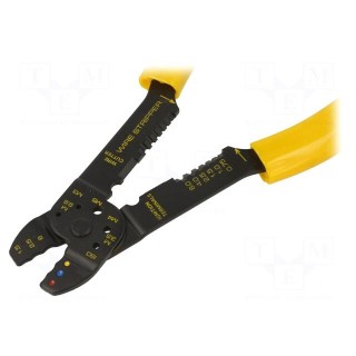 Tool: multifunction wire stripper and crimp tool