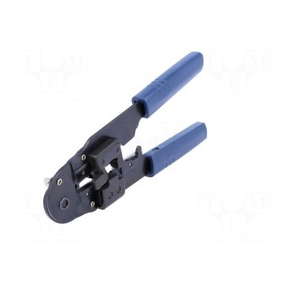 Tool: for RJ plug crimping