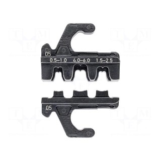 Crimping jaws | KNP.973301,KNP.973302 | 20AWG÷7AWG | 0.5÷10mm2