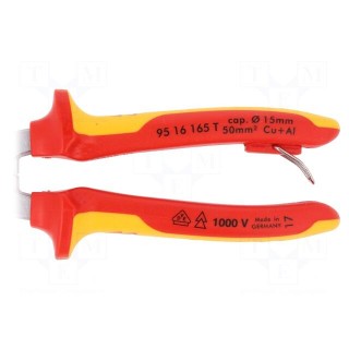 Cutters | insulated | 50mm2 | Øcable: 15mm | 1kVAC | Tool length: 165mm