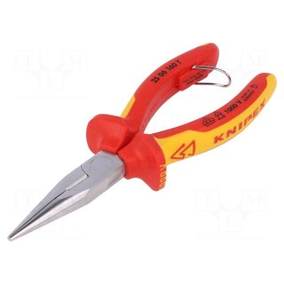 Pliers | insulated,cutting,half-rounded nose | 160mm