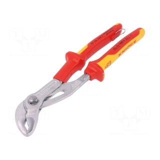 Pliers | insulated,adjustable | for working at height | 250mm | 397g