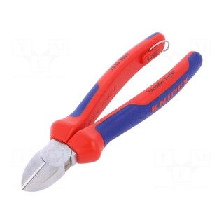 Pliers | side,cutting | 180mm | chromium plated steel