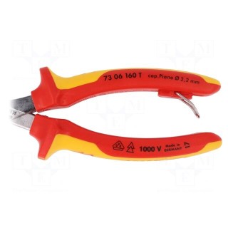 Pliers | insulated,side,cutting | for working at height | 160mm