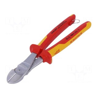 Pliers | insulated,side,cutting | for working at height | 250mm