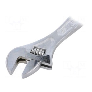Wrench | adjustable | L: 250mm | Features: chrome plated key surface