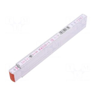 Folding ruler | L: 2m | Width: 17mm | Class: III | white