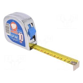 Measuring tape | L: 10m | Width: 25mm | Enclos.mat: ABS | measure
