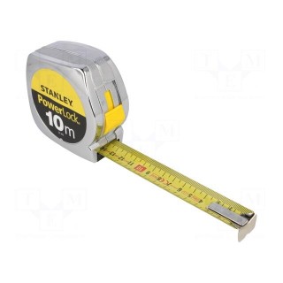Measuring tape | L: 10m | Width: 25mm | Enclos.mat: metal | Class: II