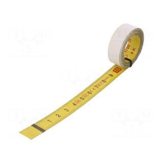 Measuring tape | L: 2m | Width: 13mm | Enclos.mat: steel