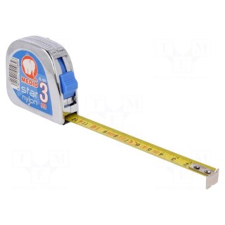 Measuring tape | L: 3m | Width: 13mm | Enclos.mat: ABS