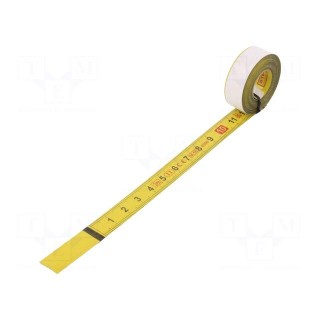 Measuring tape | L: 3m | Width: 13mm | Enclos.mat: steel | measure
