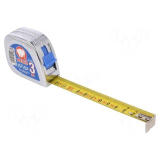 Measuring tape | L: 3m | Width: 19mm | Enclos.mat: ABS