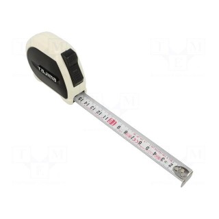 Measuring tape | L: 5m | Width: 19mm | Class: II | double-sided