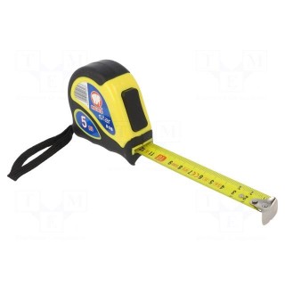 Measuring tape | L: 5m | Width: 19mm | Enclos.mat: ABS,elastolan