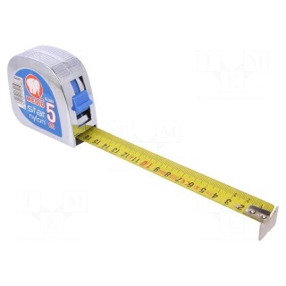 Measuring tape | L: 5m | Width: 25mm | Enclos.mat: ABS