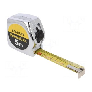 Measuring tape | L: 5m | Width: 25mm | Enclos.mat: metal | Class: II