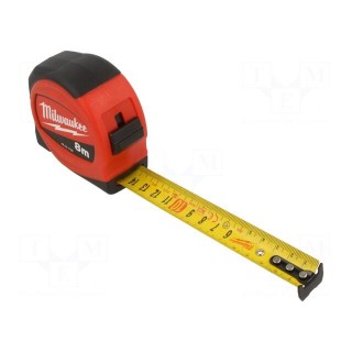 Measuring tape | L: 8m | Width: 25mm | slim