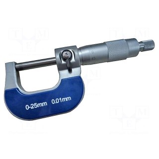 Micrometer screw | Range: 0÷25mm | Package: bag