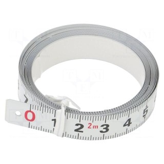 Ruler | L: 2m | Width: 13mm | flexible,self-adhesive